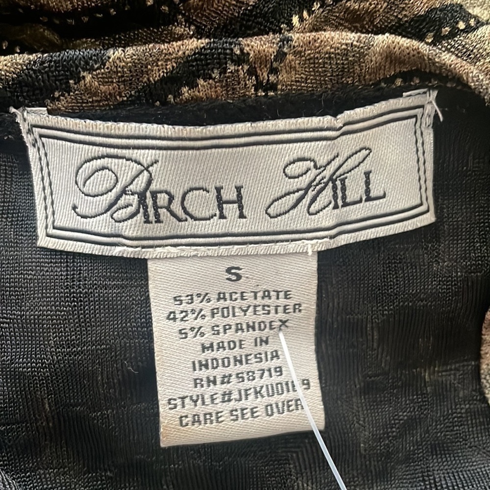 Birch Hill blouse modern woman black top Size Small - Picture 2 of 6